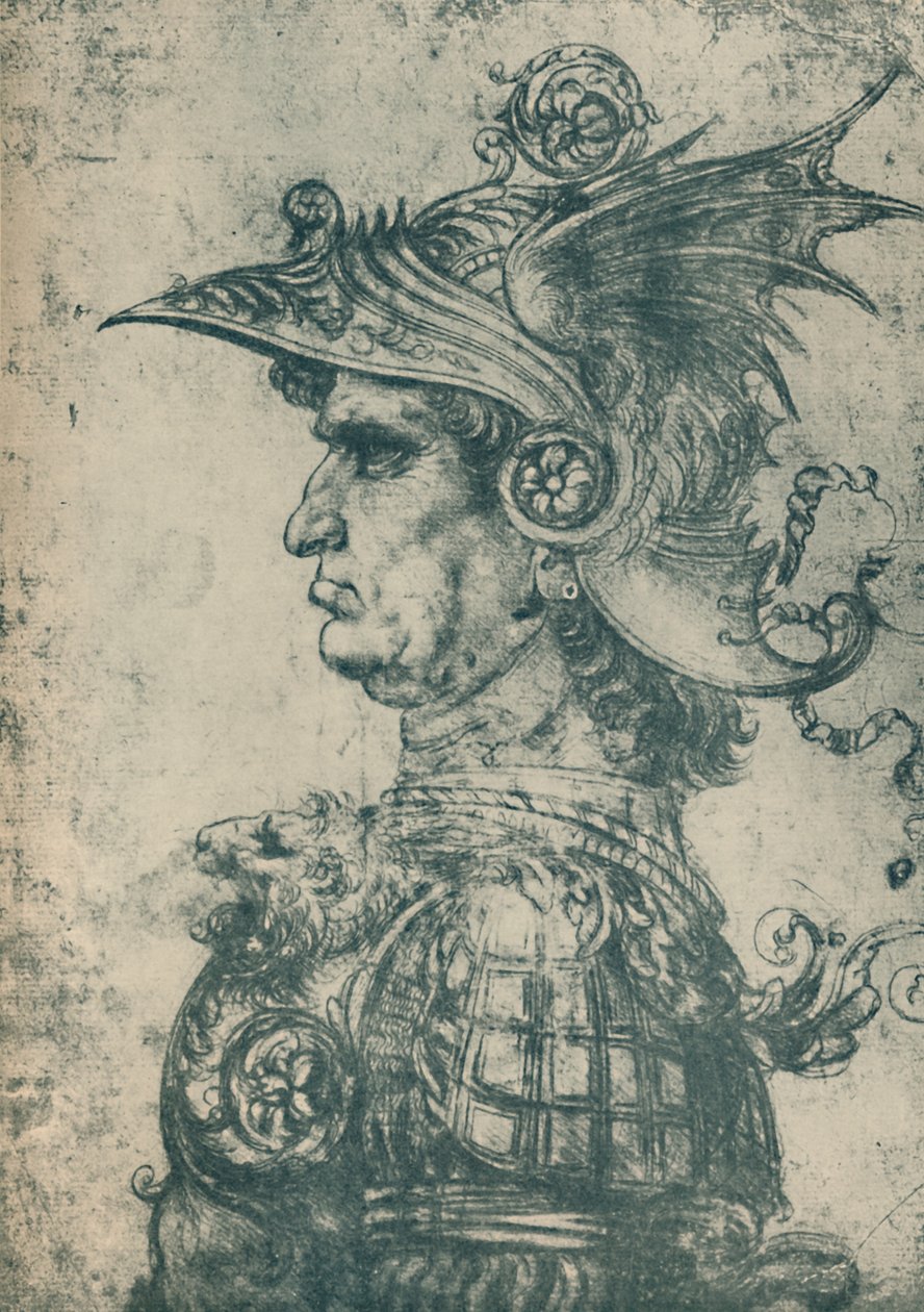 A Condottiere, 1480, 1932 av Leonardo da Vinci