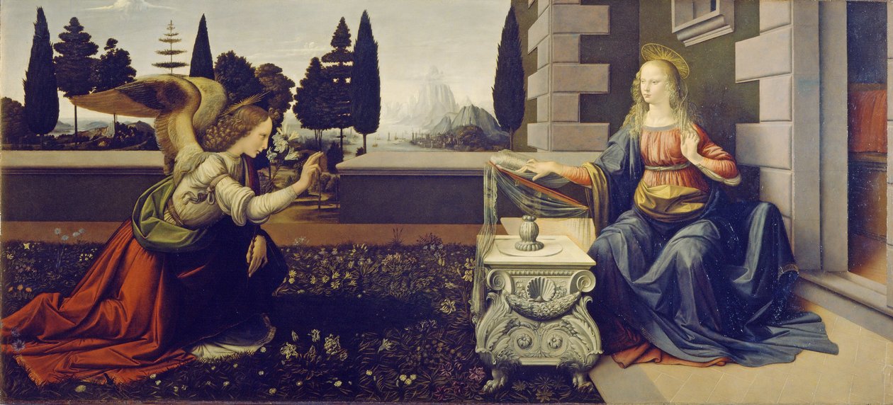 Bebådelse av Leonardo da Vinci