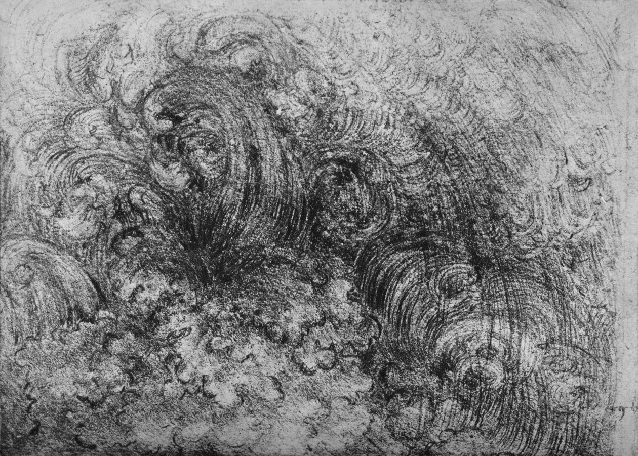 Deluge, c1480 1945 av Leonardo da Vinci