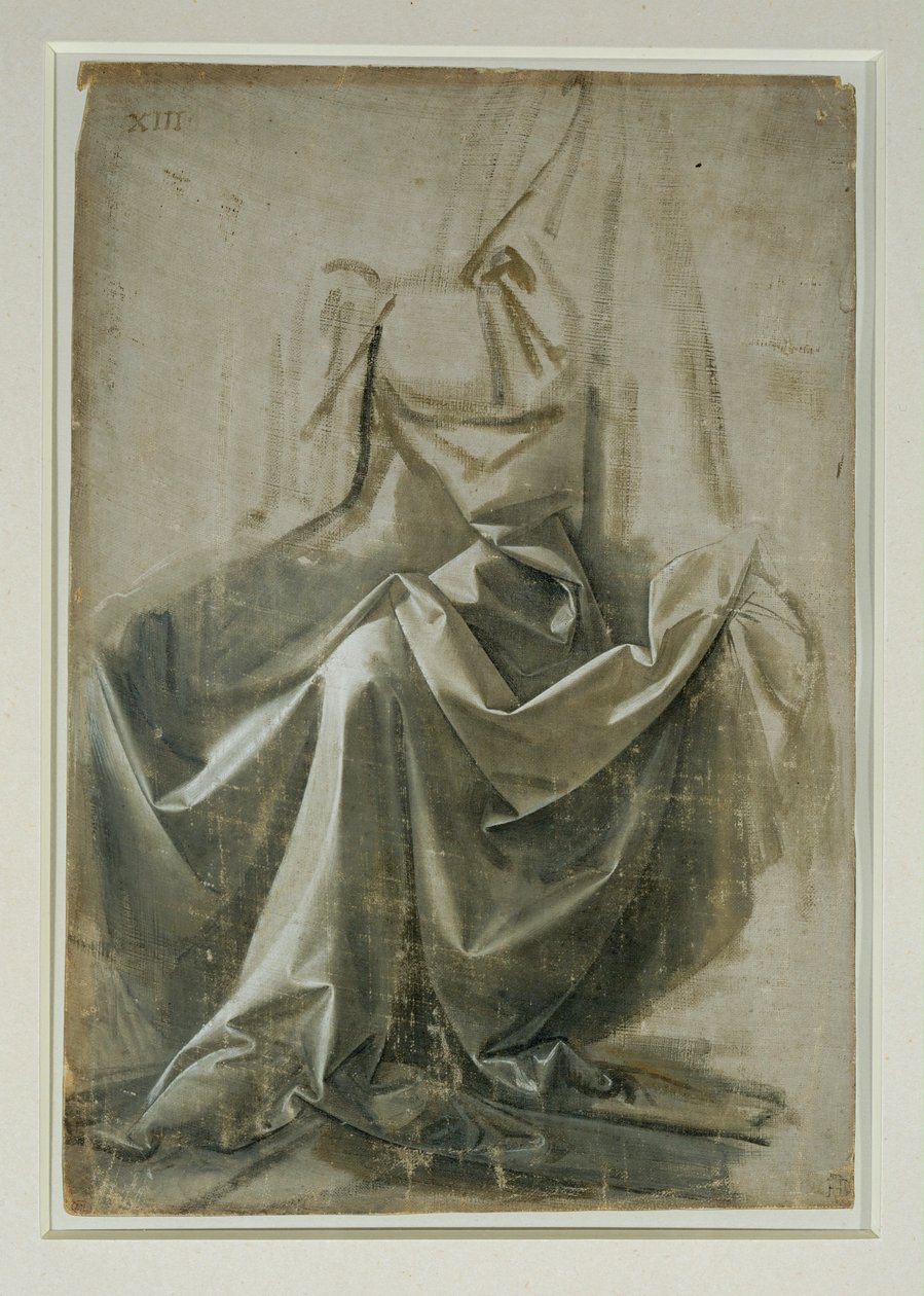 Draperi för en sittande figur ... av Leonardo da Vinci