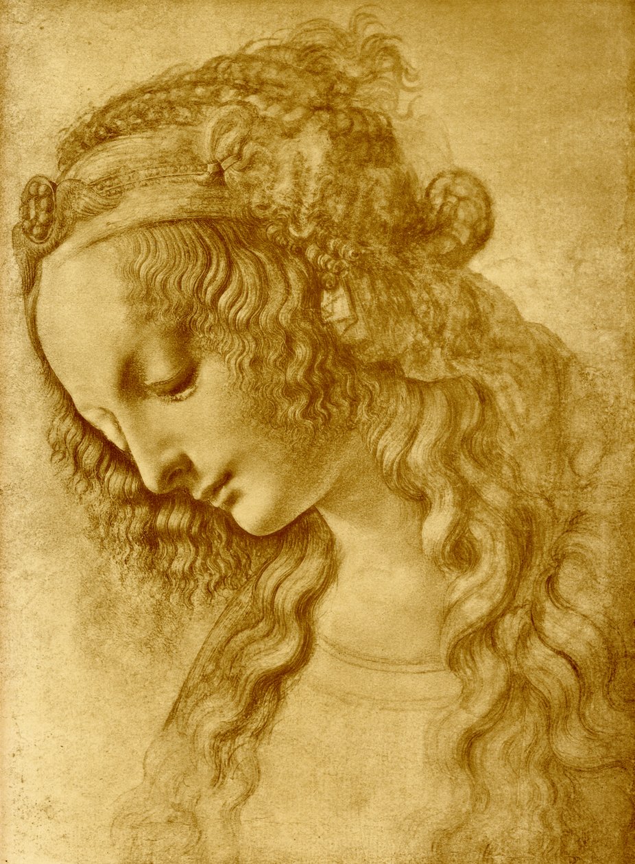 Kvinnligt huvud av Leonardo da Vinci