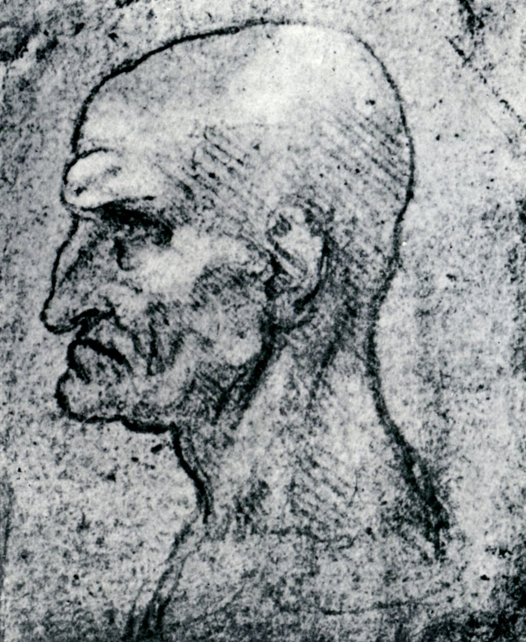 Chef för en gammal man, 1913 av Leonardo da Vinci