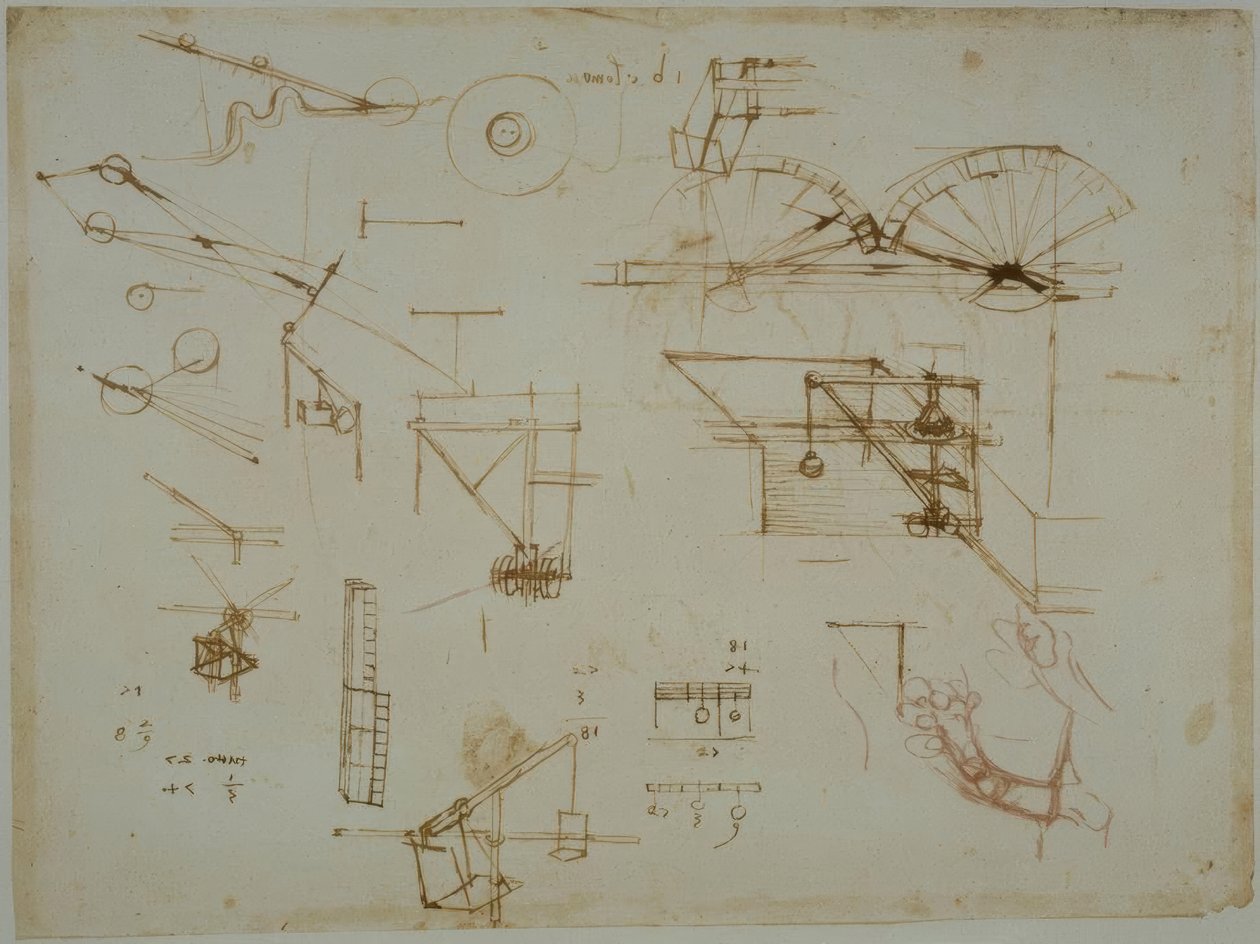 Mekaniska studier av Leonardo da Vinci