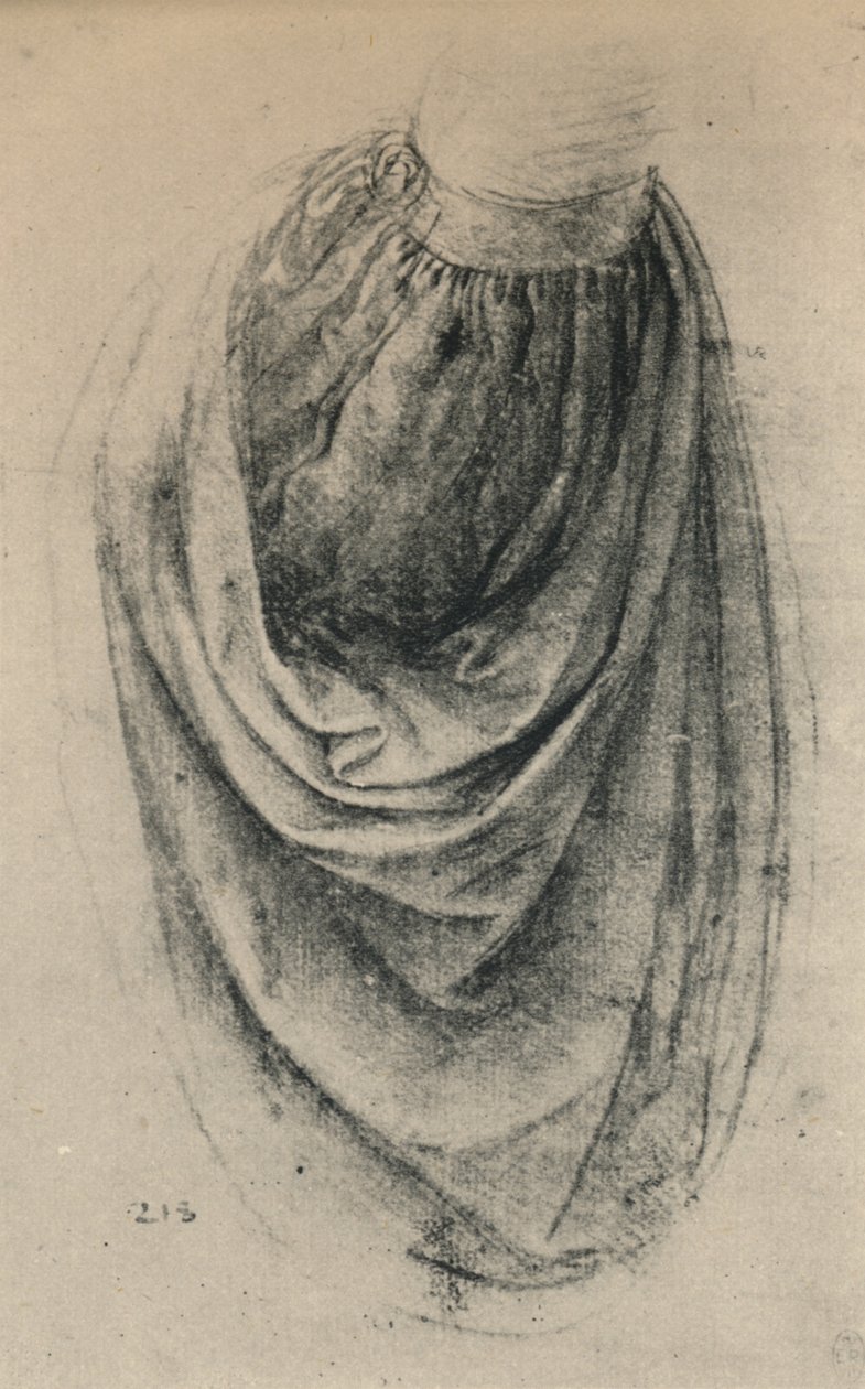 Study of a Sleeve, c1480 1945 av Leonardo da Vinci