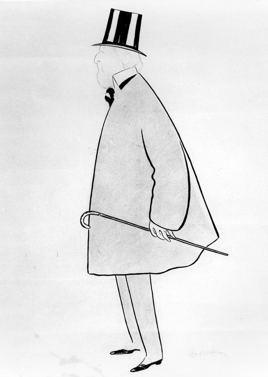 Karikatyr av Jacques Doucet, ca 1910-29 (bläck på papper) av Leonetto Cappiello
