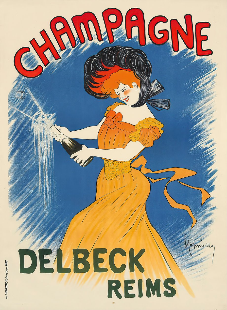 Champagne Delbeck, ca. 1902. av Leonetto Cappiello