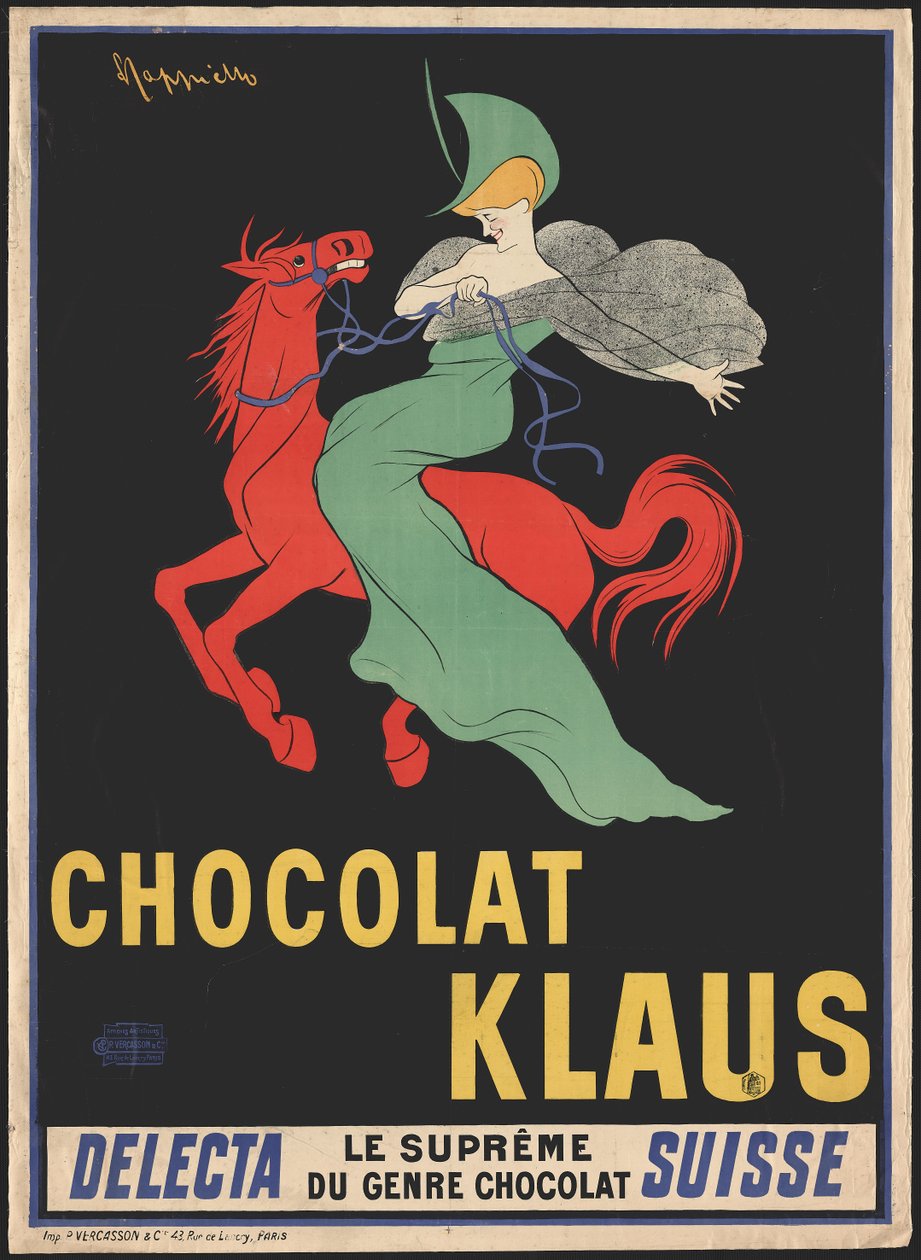 Choklad Klaus, 1902. av Leonetto Cappiello