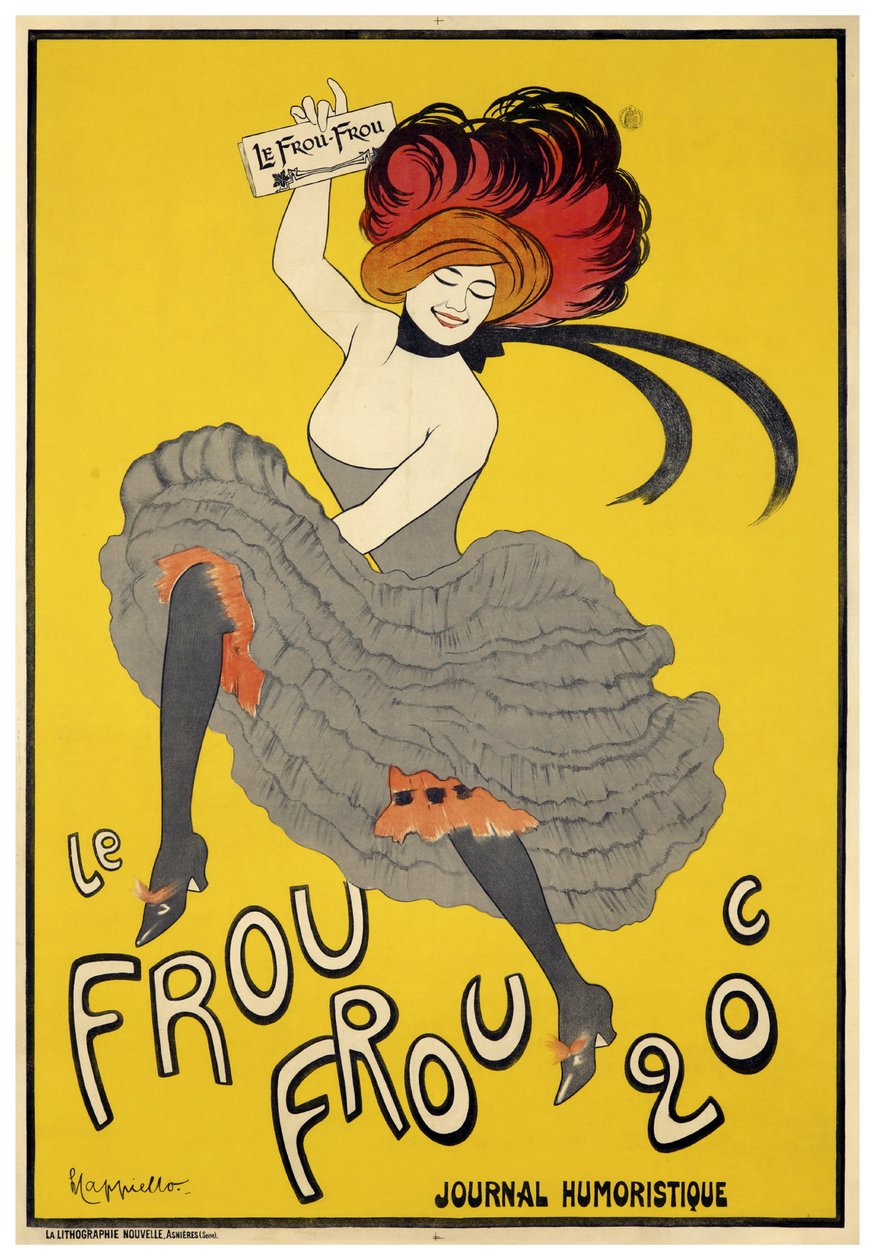 Le Frou-Frou (1899) invigningsnummer av Leonetto Cappiello