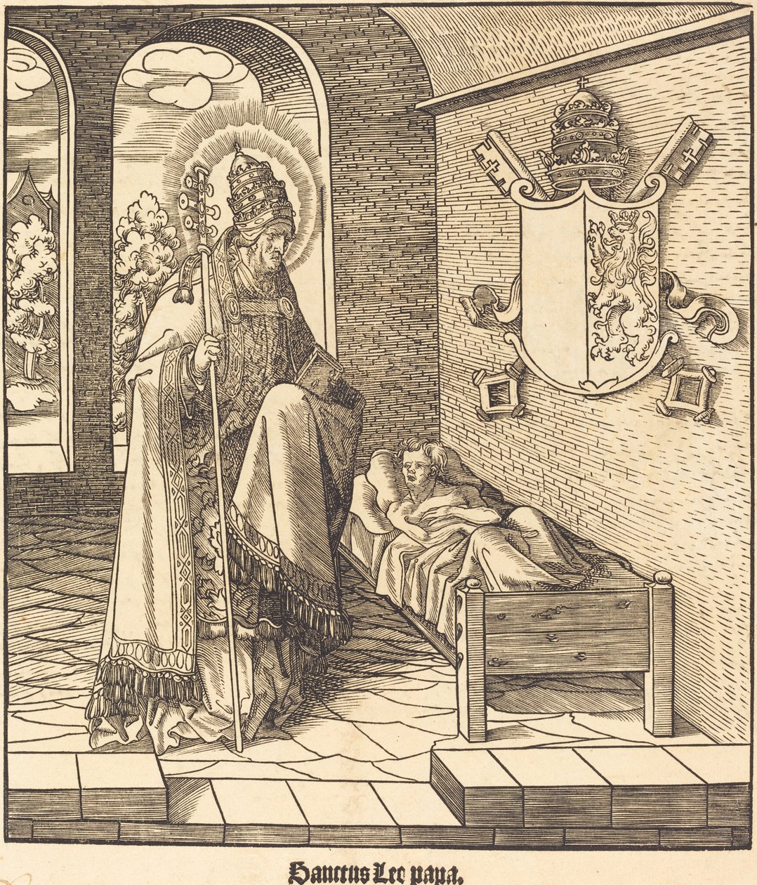 Saint Leo (Påve Leo IX) av Leonhard Beck