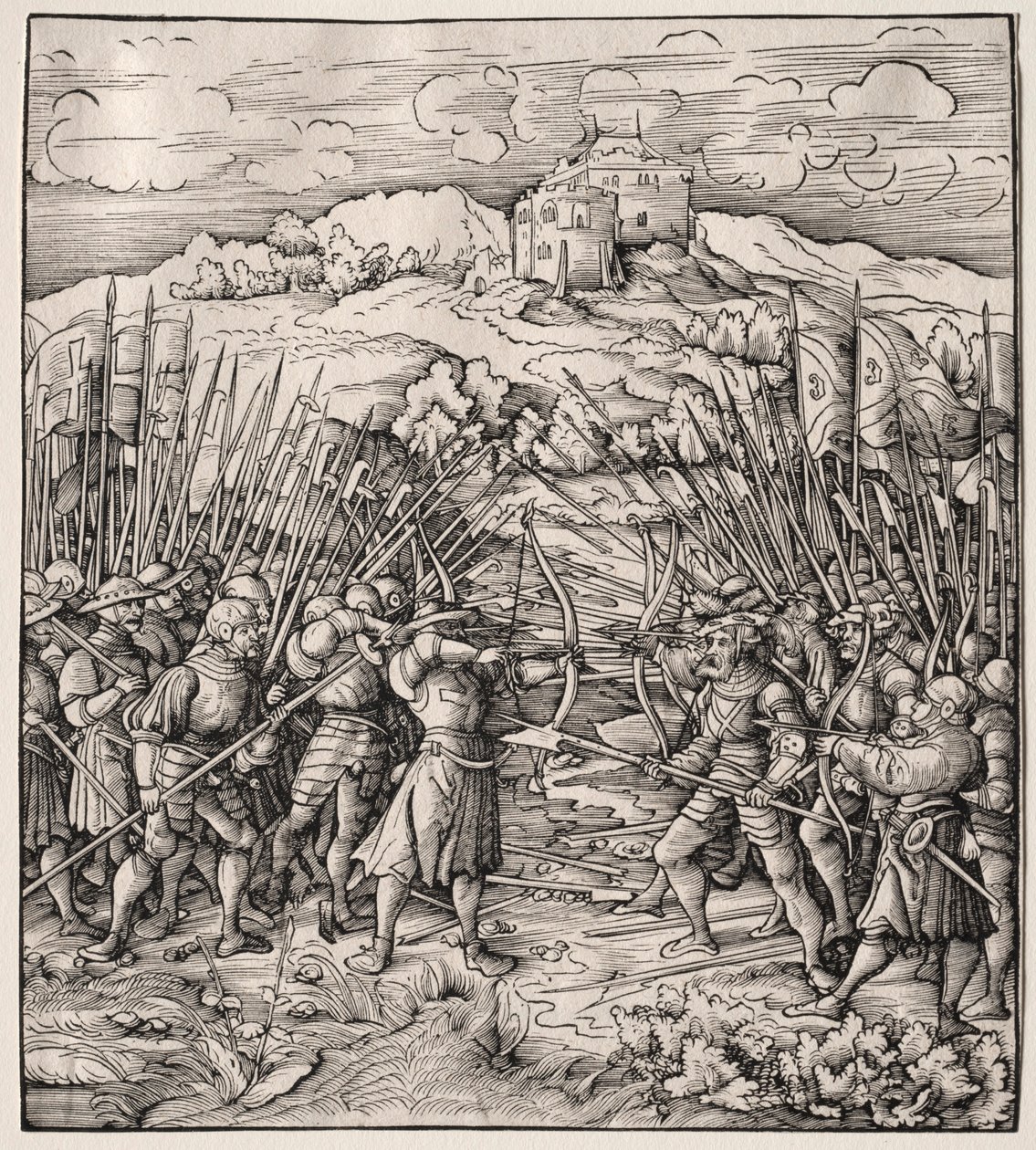 Slaget mot det blå kompaniet, 1512-1518. av Leonhard Beck