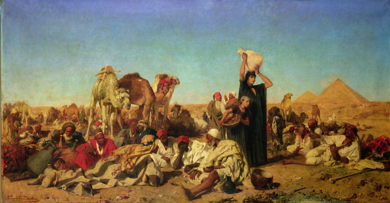 Egyptiskt läger av Leopold Muller