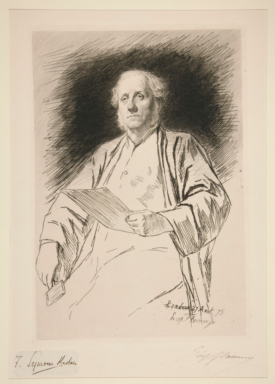 Porträtt av Seymour Haden av Leopold Flameng