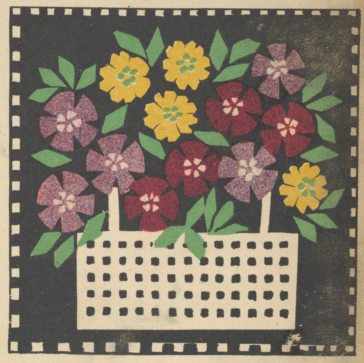 Korg med blommor, 1907. av Leopoldine Kolbe