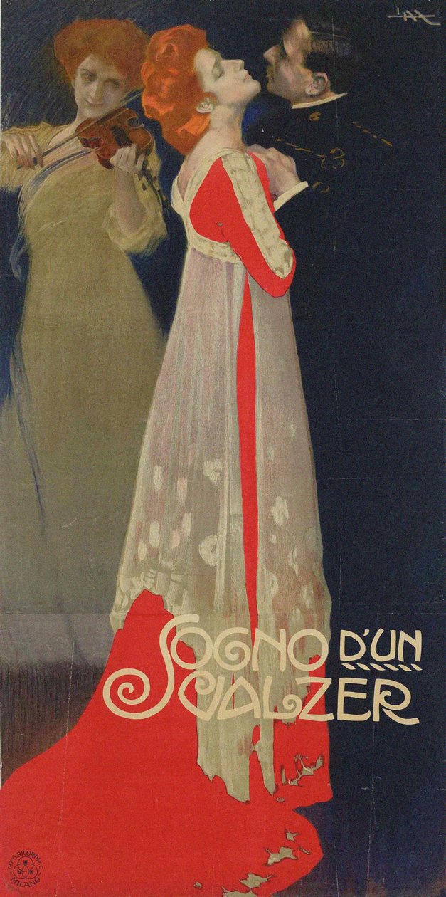 Drömmen om en vals, 1910. av Leopoldo Metlicovitz