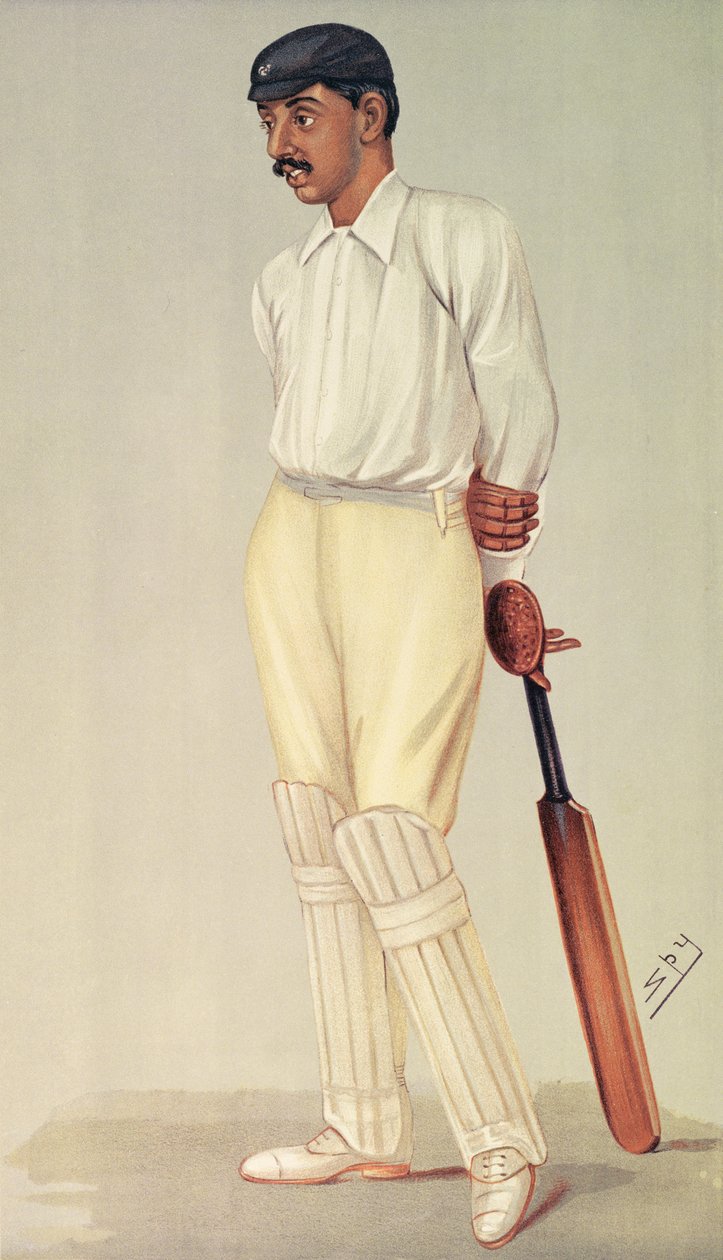 Prince Ranjitsinghi, spiontecknad film, pub. av Vincent Brookes Day & Son, c.1895 av Leslie Matthew Ward