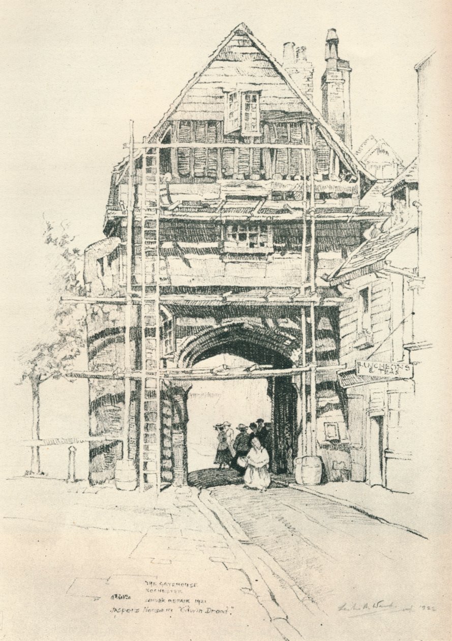 The Gatehouse Rochester, 1925 av Leslie Matthew Ward