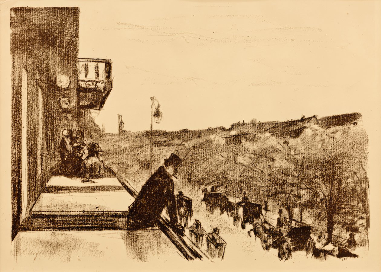 Kaffeterrass Unter den Linden av Lesser Ury