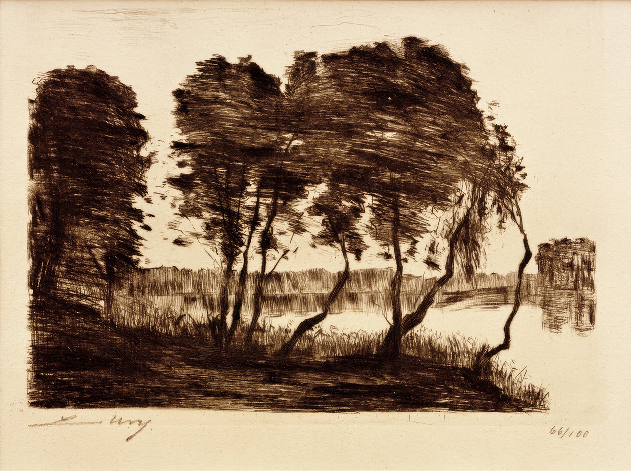 Schlachtensee I av Lesser Ury