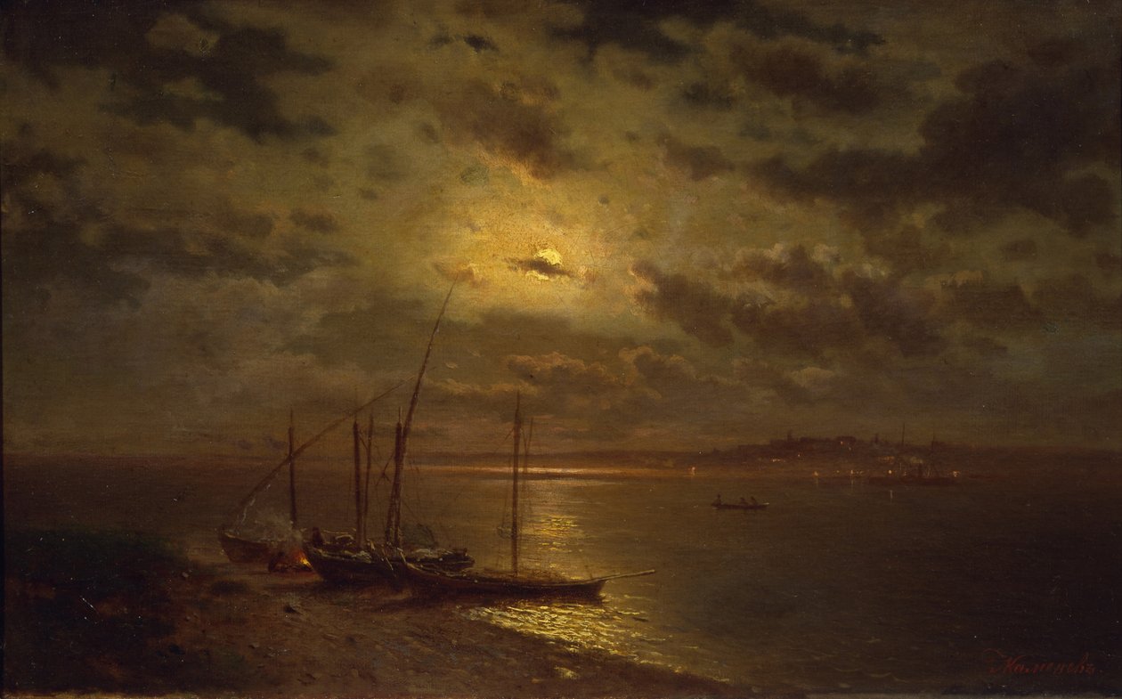 Månskensnatt, 1870-talet av Lev Lyvovich Kamenev