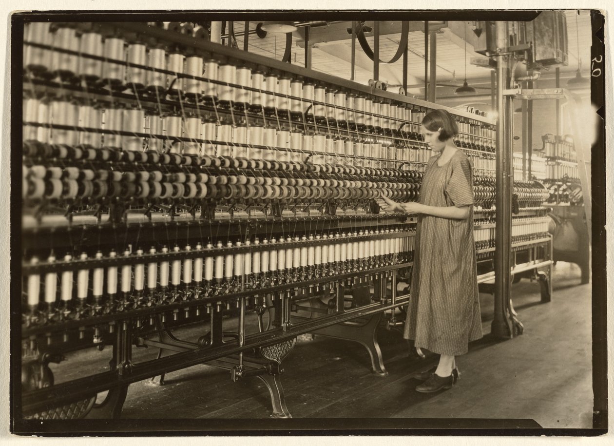 Spinneri, Cheney Silk Mills av Lewis W. Hine