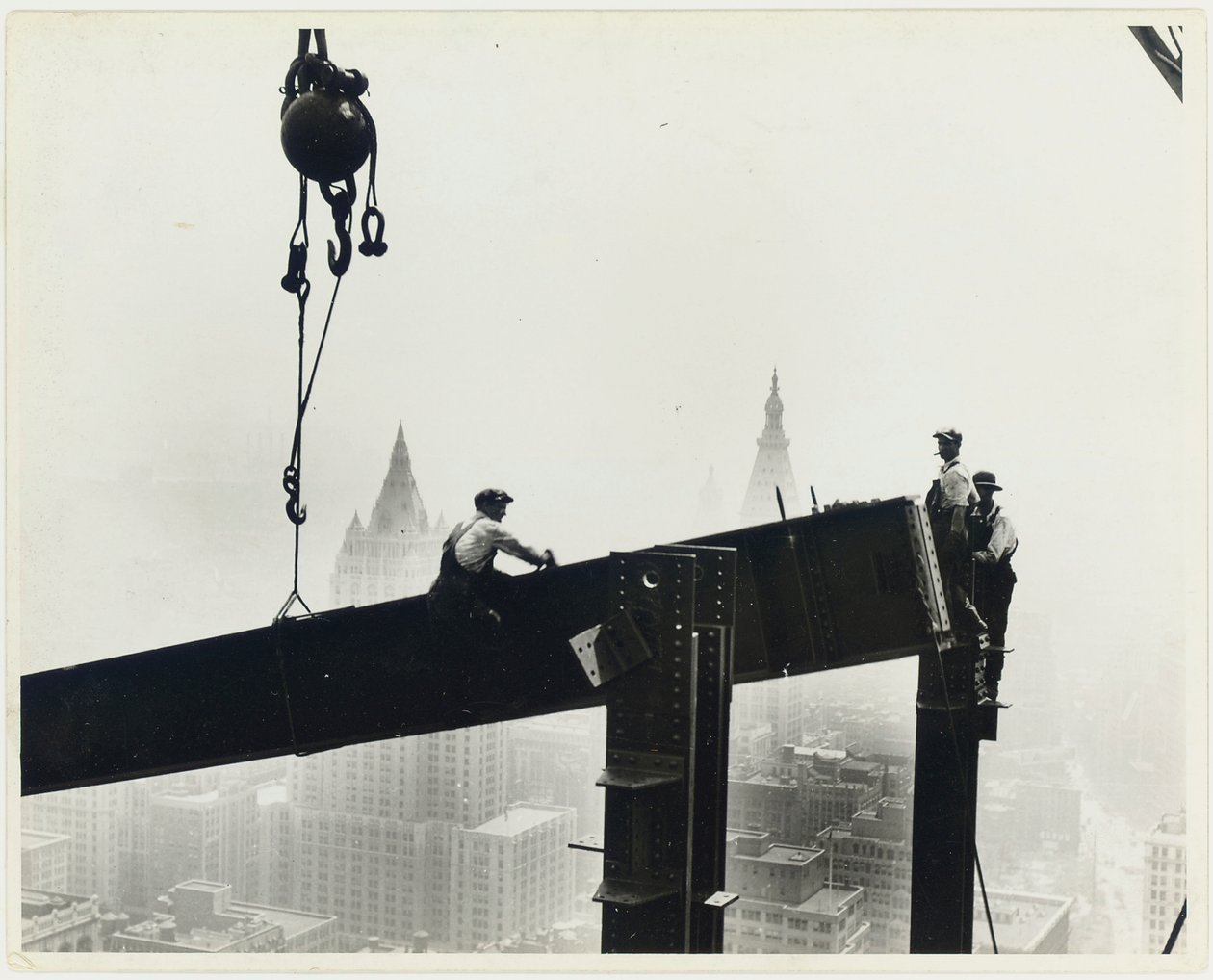 Bygga Empire State Building, c.1931 av Lewis Wickes Hine