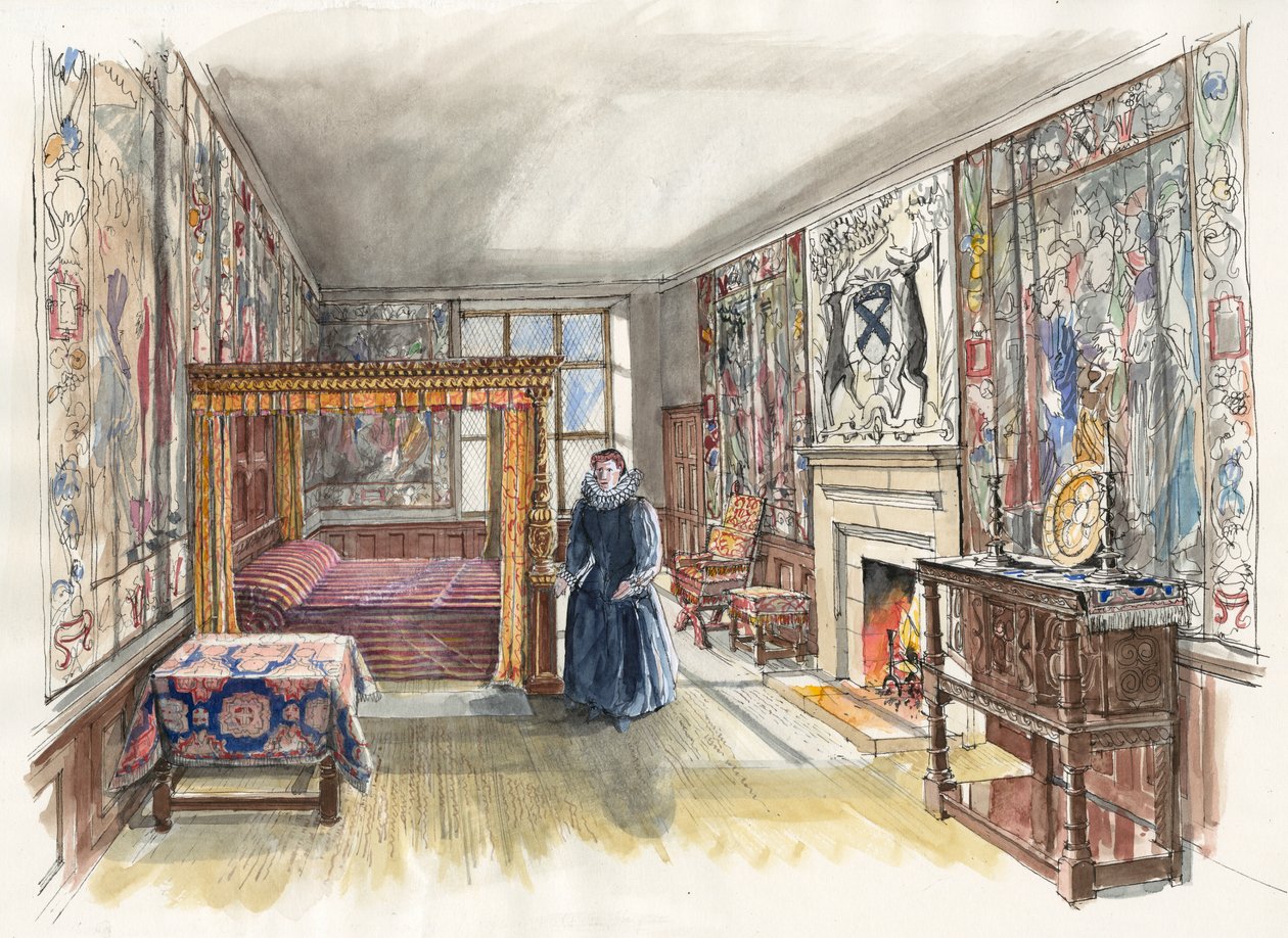 Hardwick Old Hall, 1601, c2000-2010. av Liam Wales