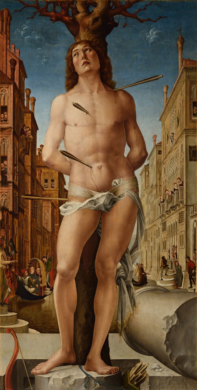 Sankt Sebastian, 1495-c.1500 av Liberale