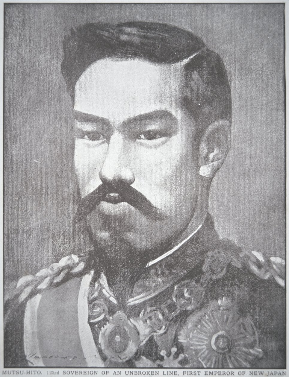 Kejsar Mutsuhito av Japan (litho) av Unbekannt Unbekannt