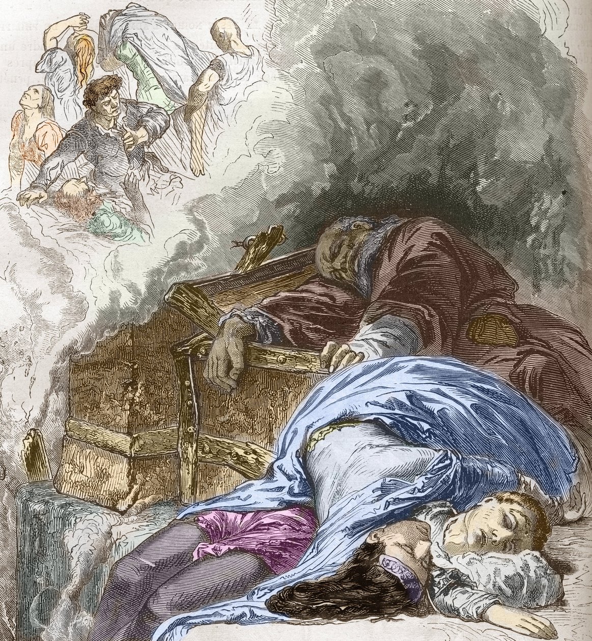 Den stora pesten (1347-1350) av Unbekannt Unbekannt