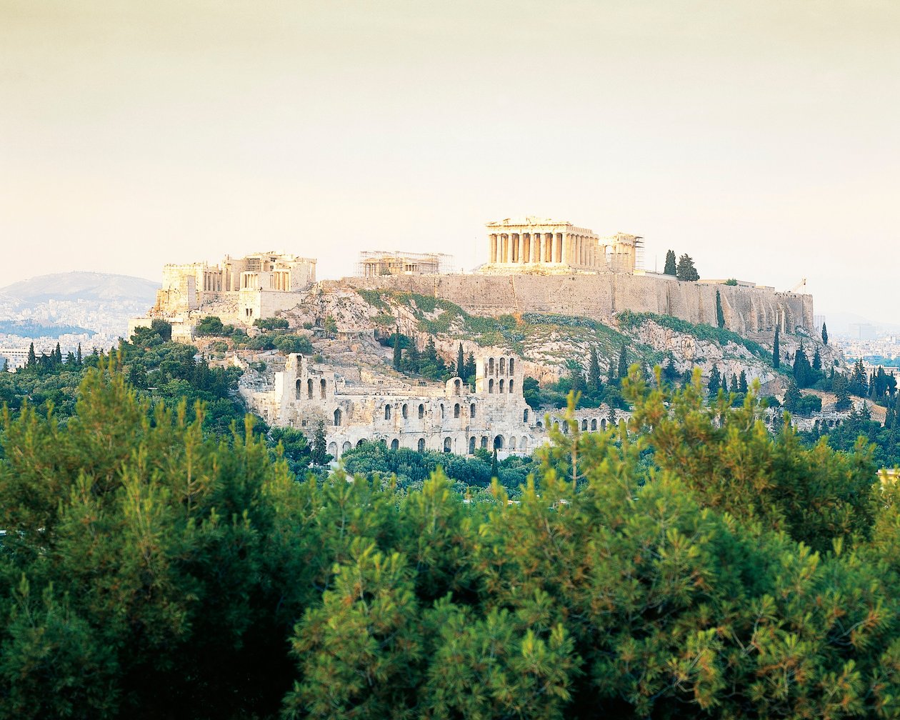 Grekland, Attika, Akropolis i Atens Parthenon av Unbekannt Unbekannt