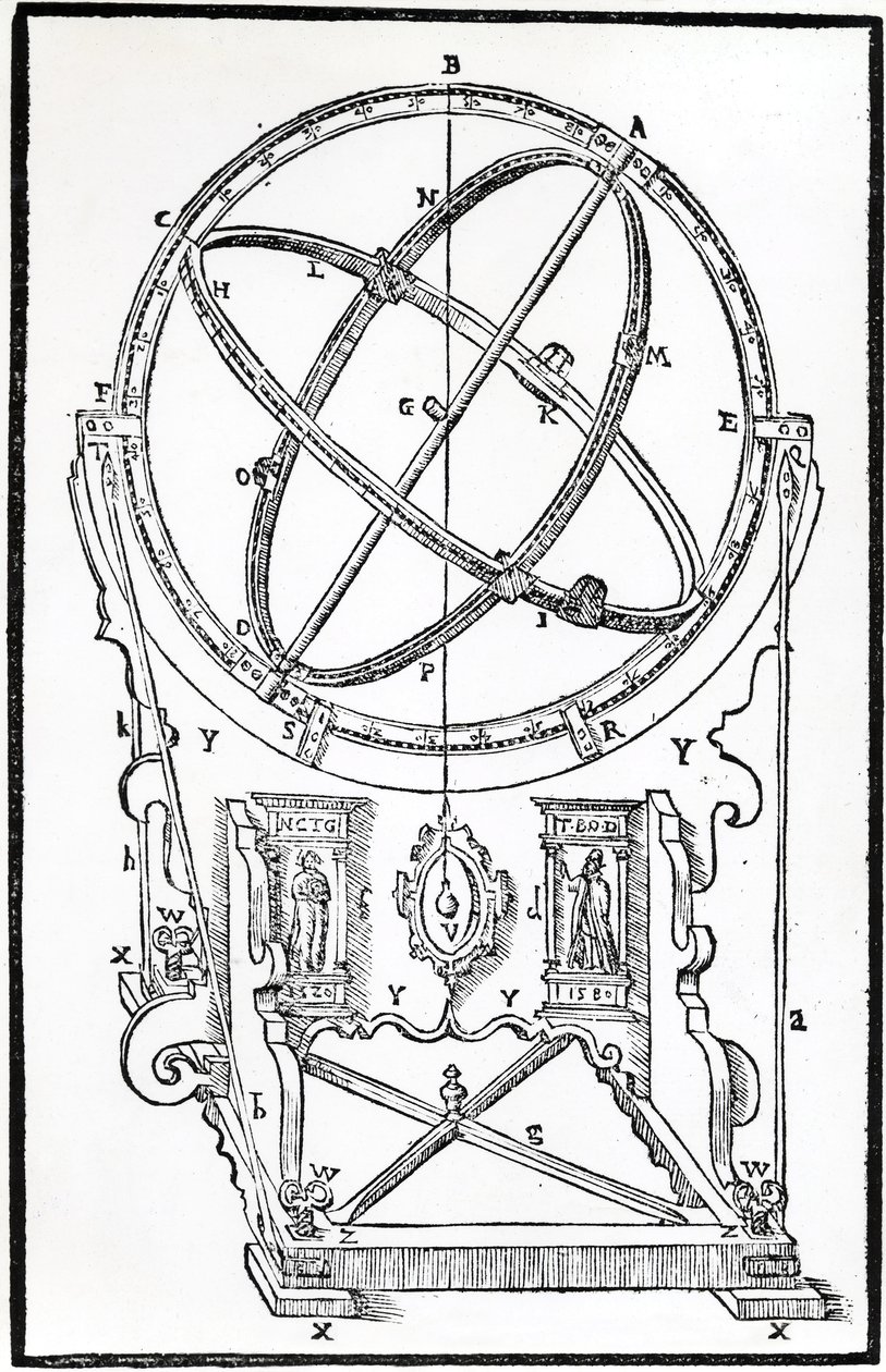 Tycho Brahes Armillary Equatorial av Unbekannt Unbekannt