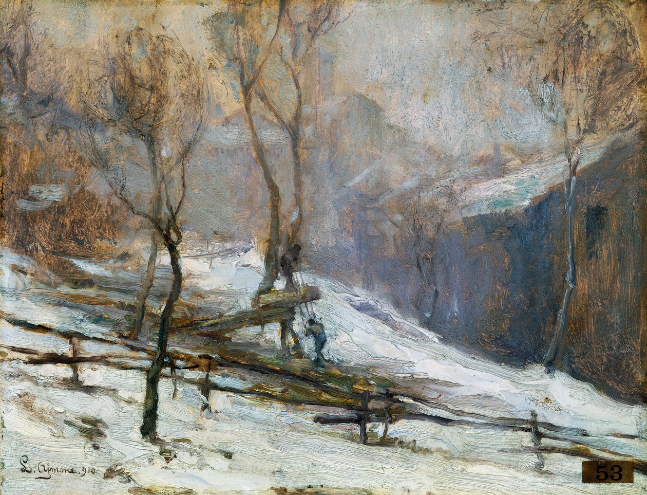 Snö (avtryck) av Lidio Ajmone