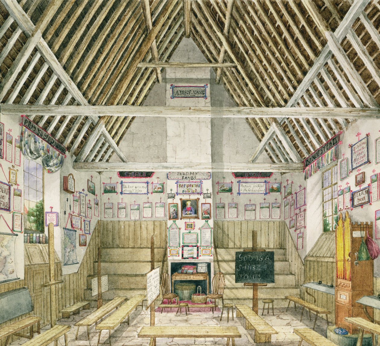 Byskolan, Aynhoe, 1845 av Lili Cartwright