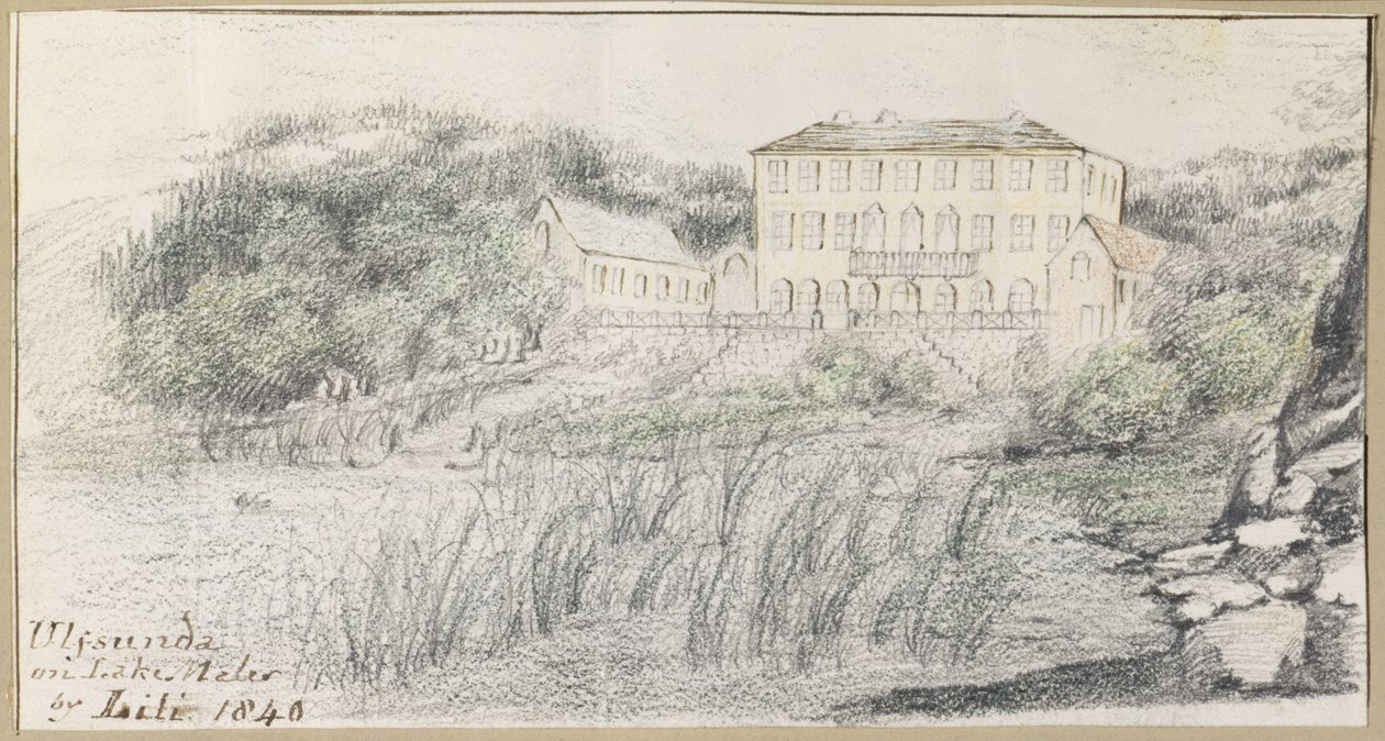 Ulfsunda på Mälaren, 1840 av Lili Cartwright