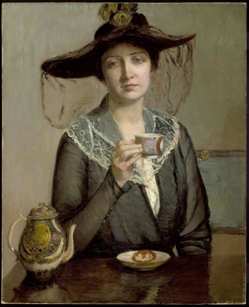 En kopp te, ca 1900 av Lilla Cabot Perry