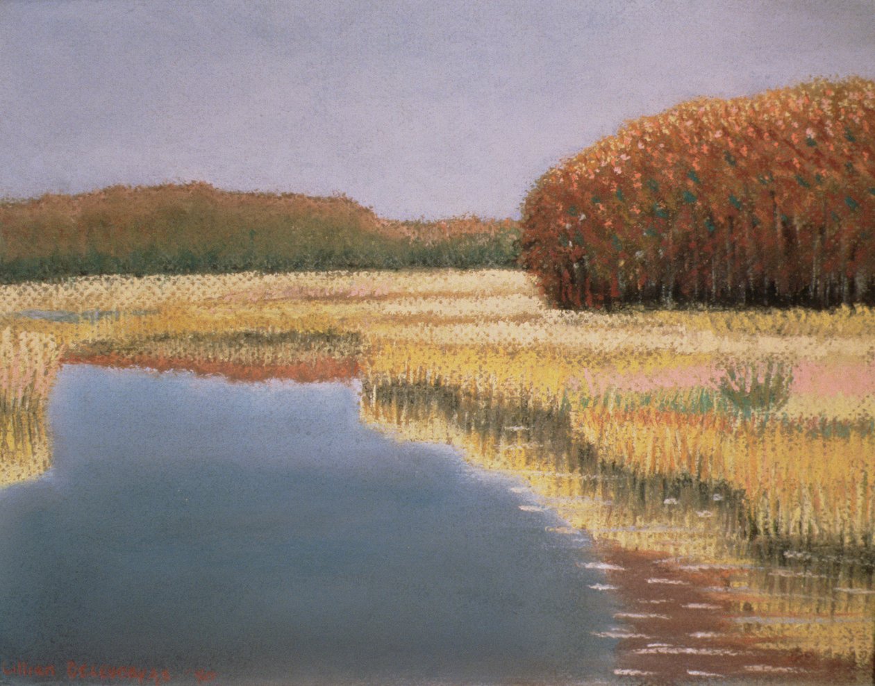 New England höst, 1990 av Lillian Delevoryas