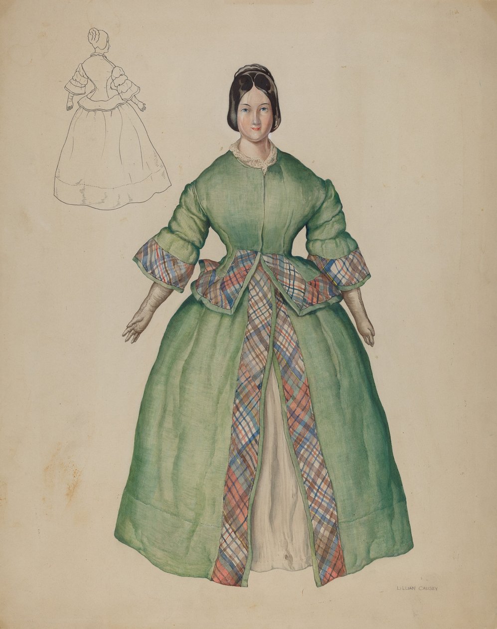 Docka, c. 1939. av Lillian Causey