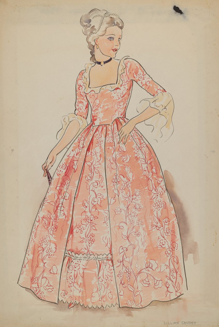 Klänning, c. 1936. av Lillian Causey