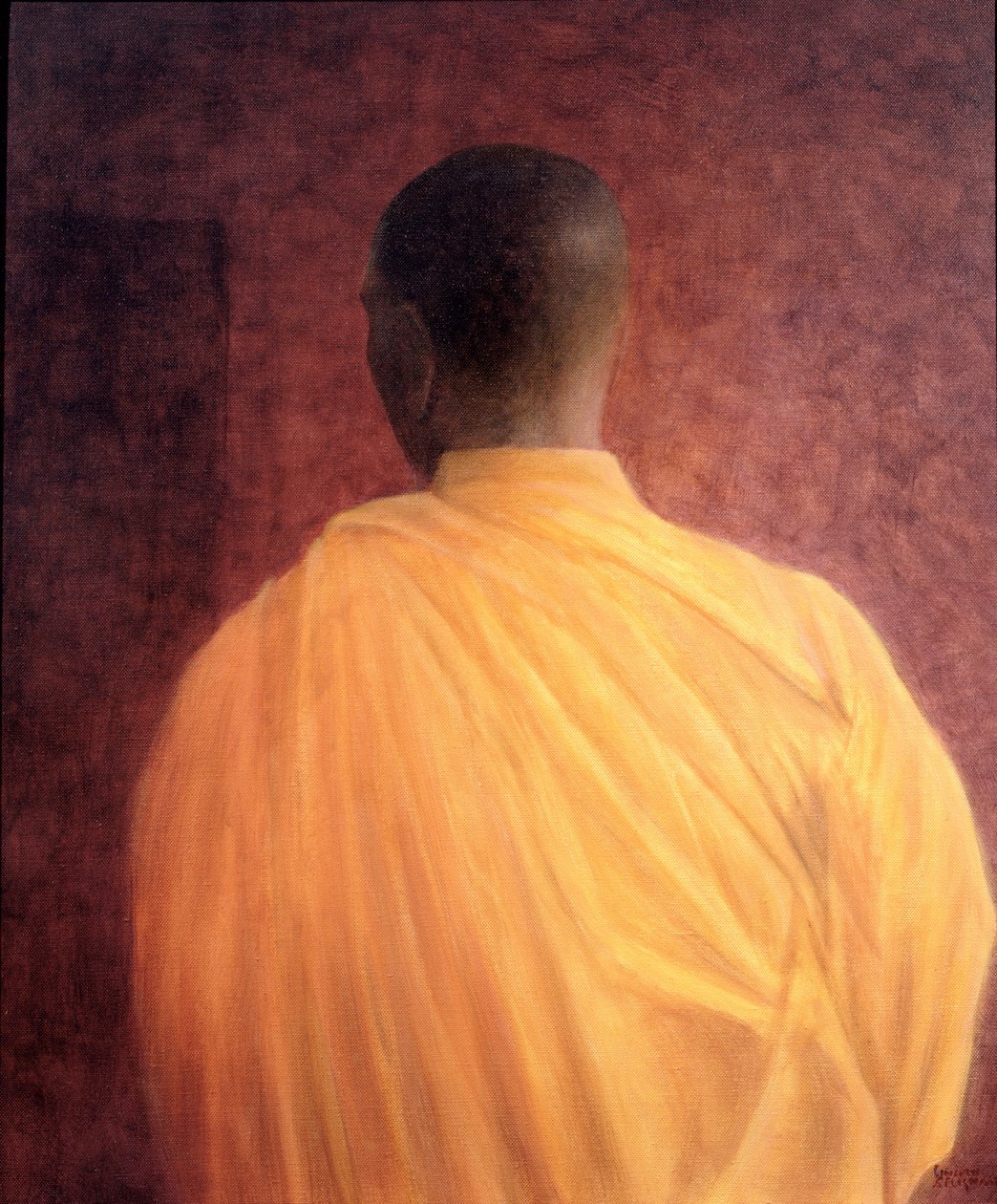 Buddhist Monk, 2005 (akryl) av Lincoln Seligman