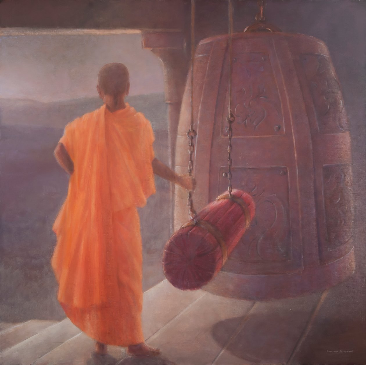 Call to Prayer, 2012 (akryl på duk) av Lincoln Seligman
