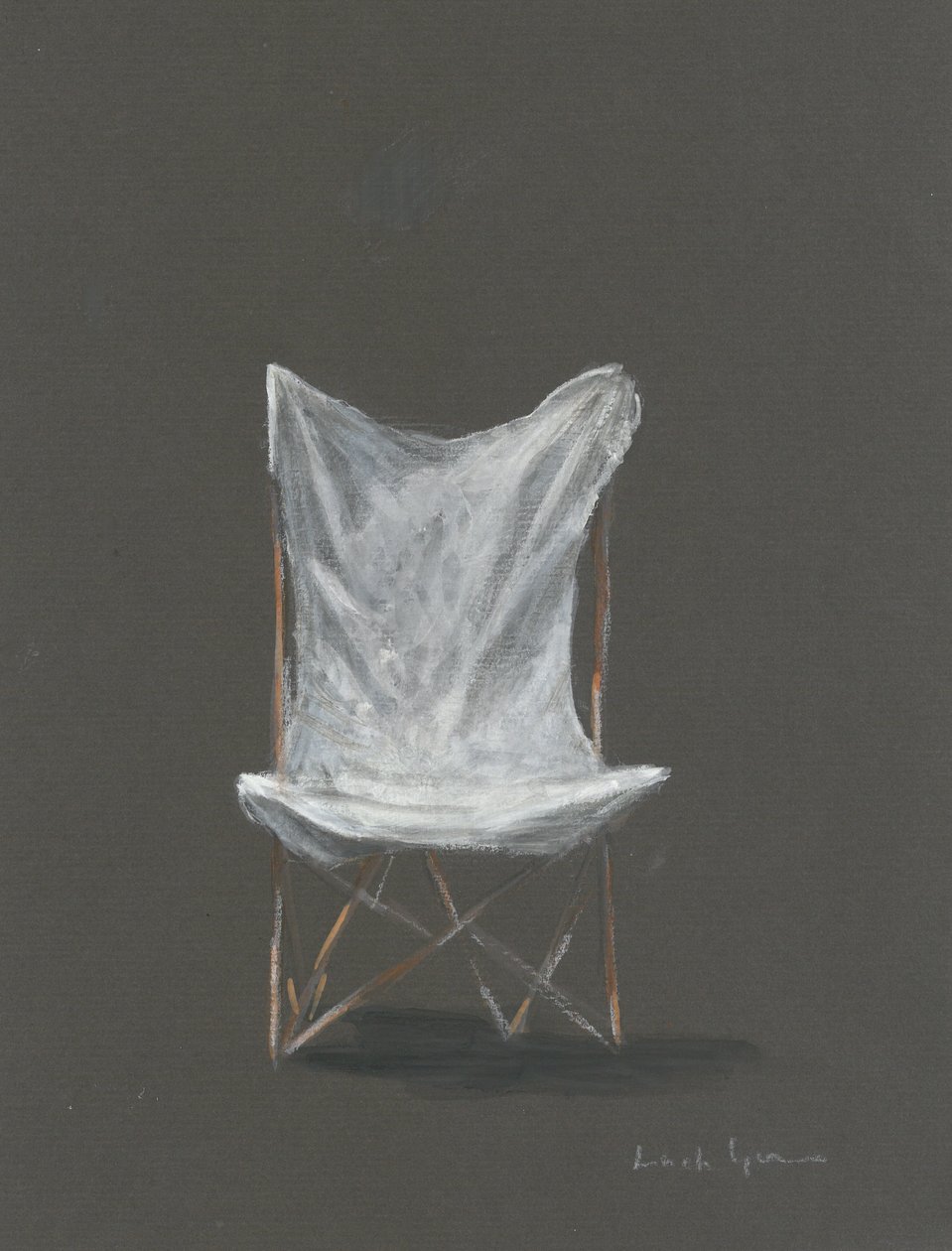 Deck Chair (akryl på duk) av Lincoln Seligman