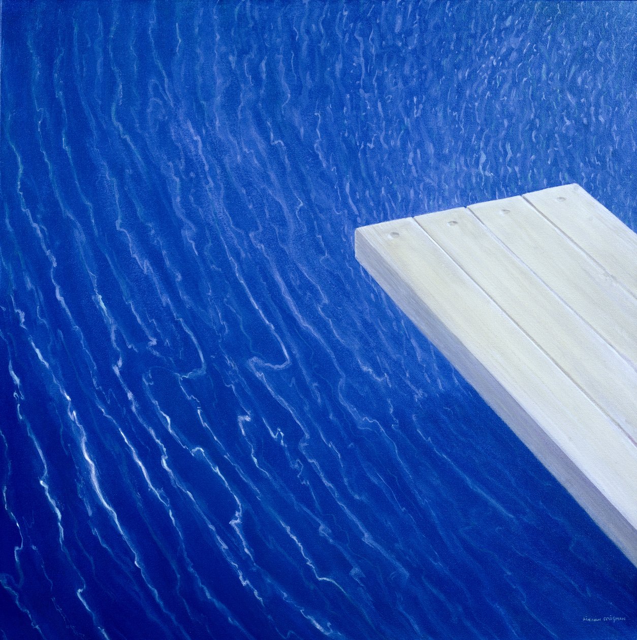 Diving Board, 2004 (akryl) av Lincoln Seligman