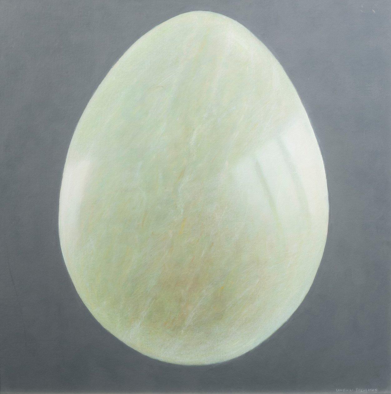 Jade Egg, 2012 (akryl på duk) av Lincoln Seligman