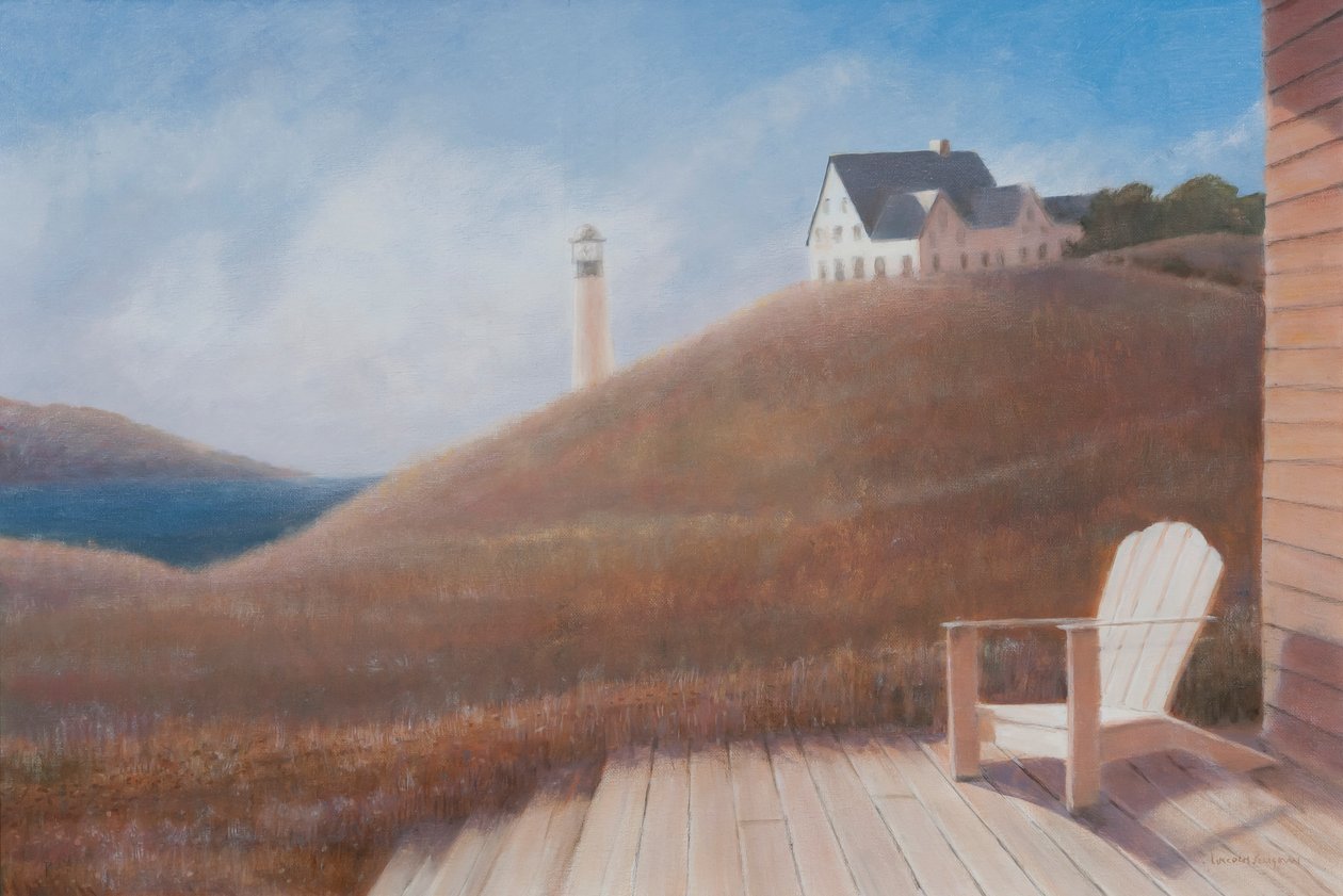 Maine landskap, 2012 (akryl på duk) av Lincoln Seligman