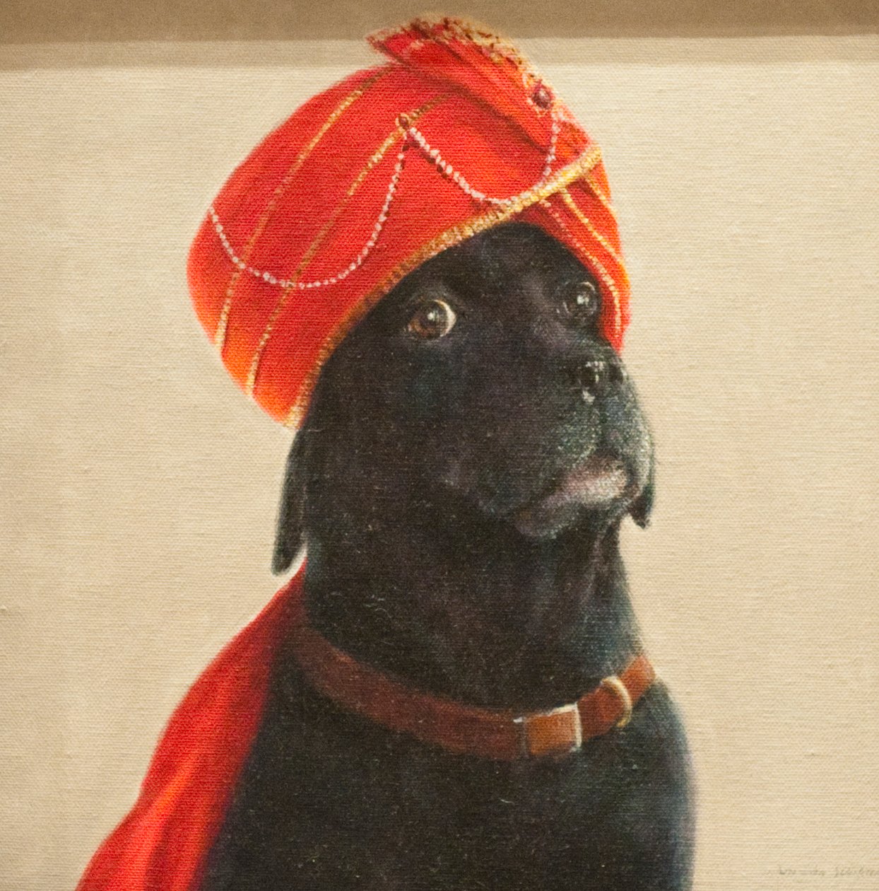 Reluctant Maharaja, 2010 (akryl på duk) av Lincoln Seligman