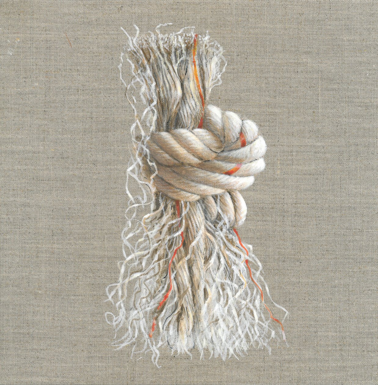 Rope Knot (akryl på papper) av Lincoln Seligman