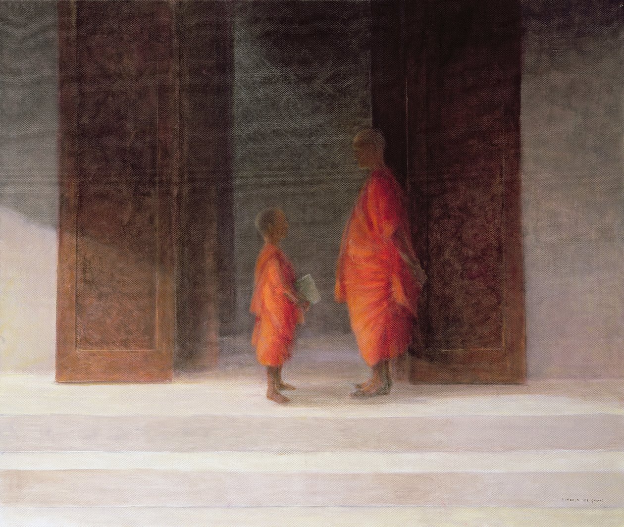 Teacher, 2005 (akryl på duk) av Lincoln Seligman