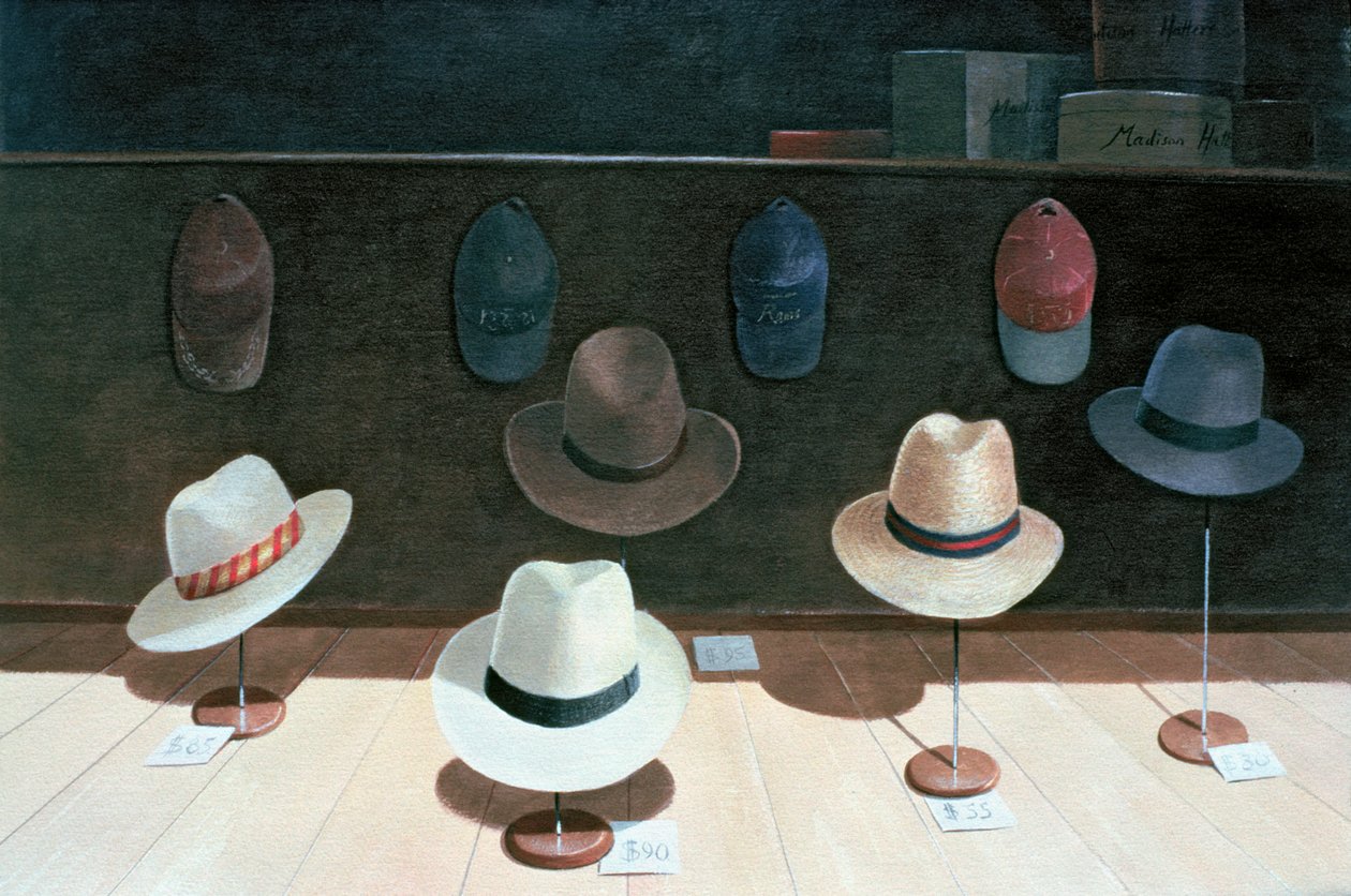 Hat Shop, 1990 av Lincoln Seligman