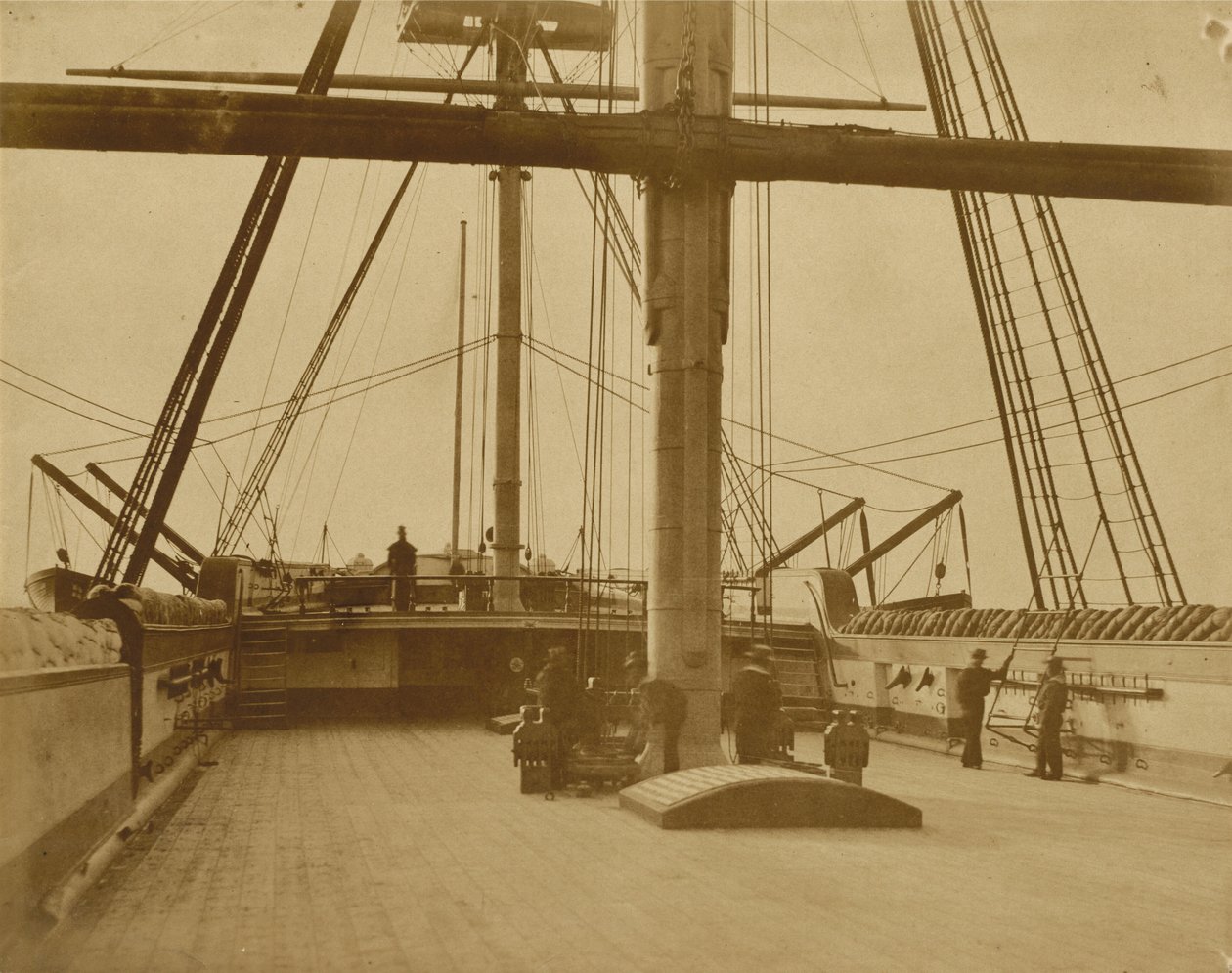 Kvartsbryggan på HMS "Impregnable",1852-1854 (foto) av Linnaeus Tripe