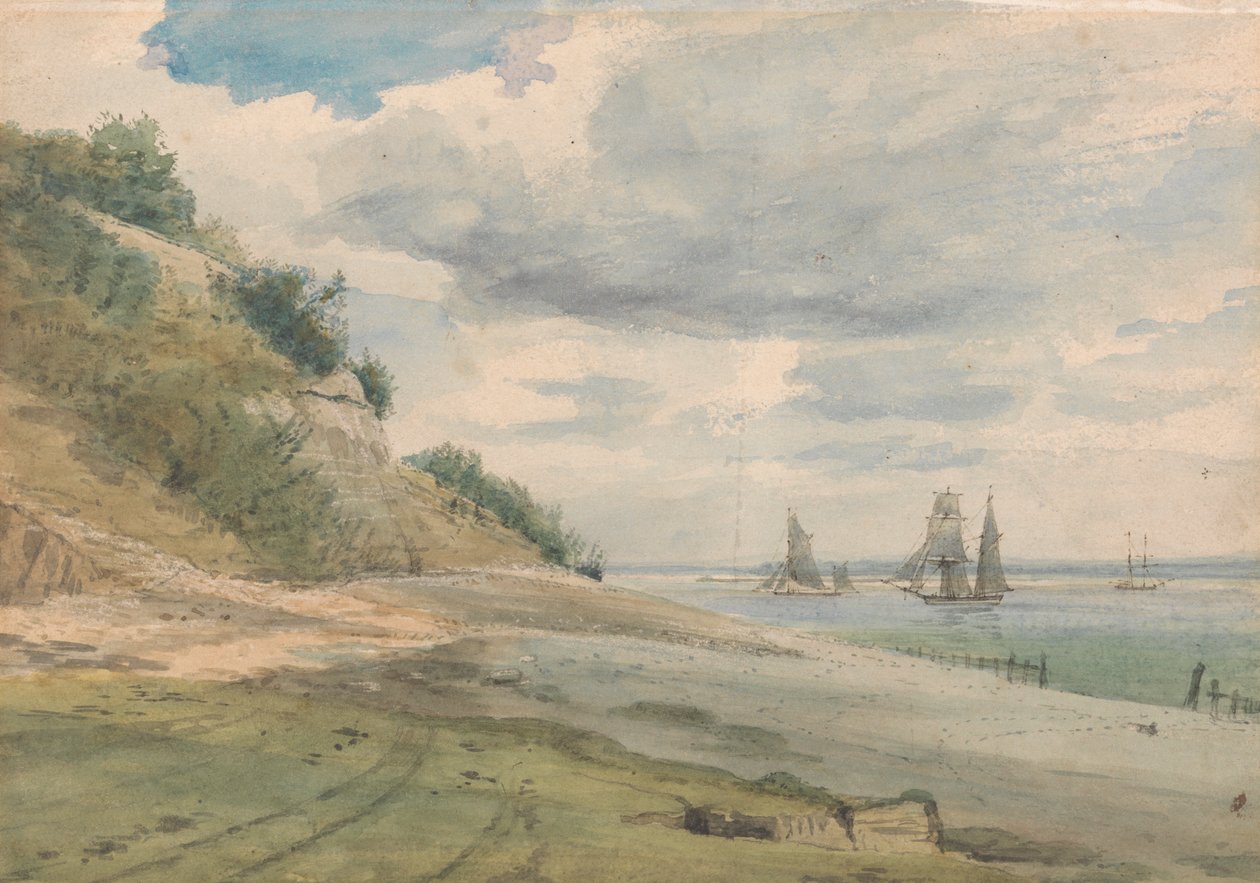 Utsikt nära Walton on Naze av Lionel Constable